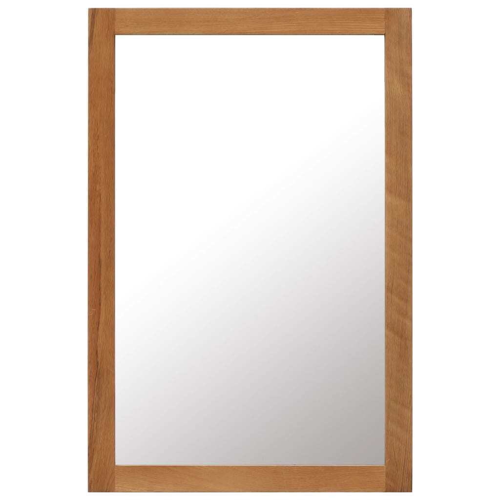 Mirror Solid Oak Wood – 60×90 cm