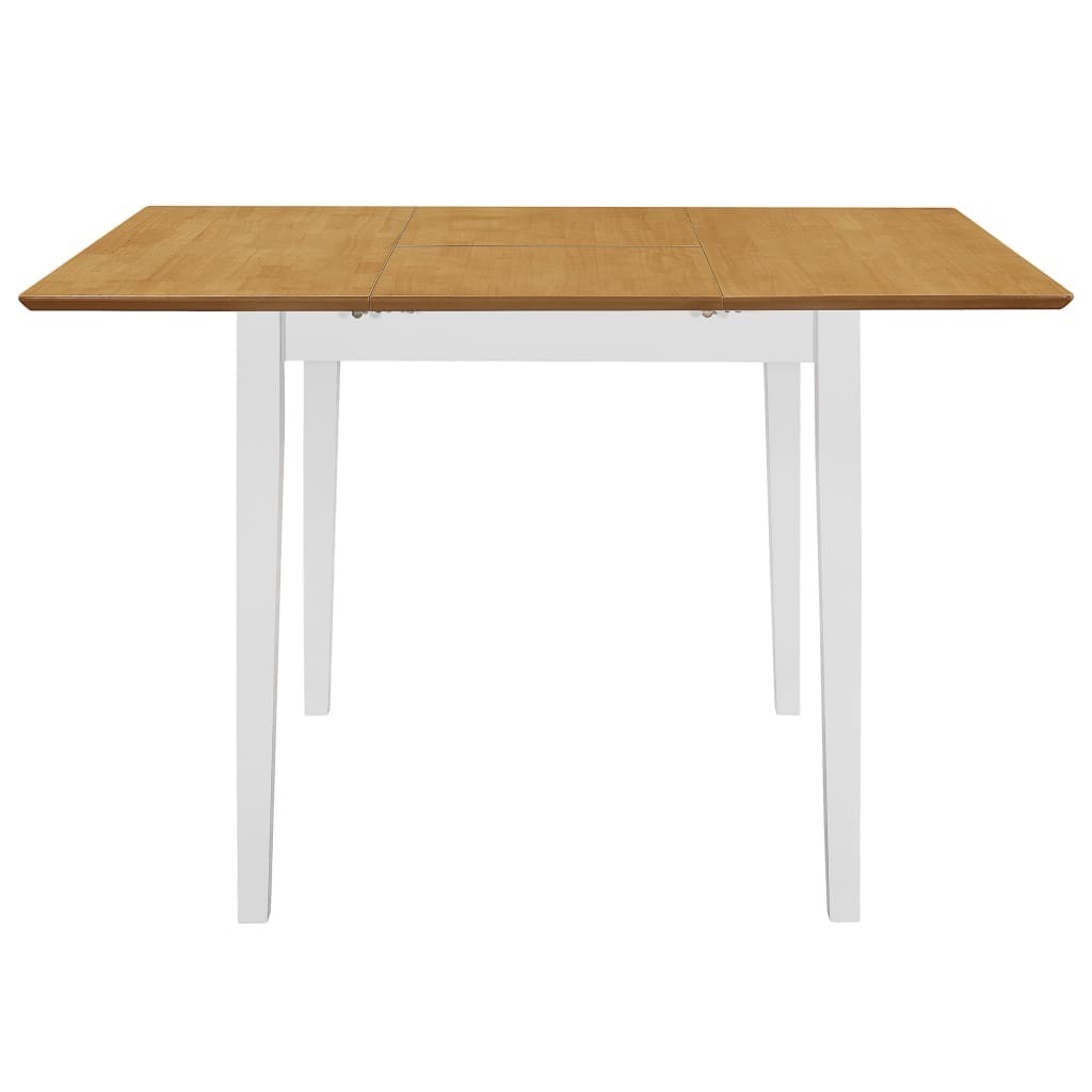 Extendable Dining Table – White and Brown