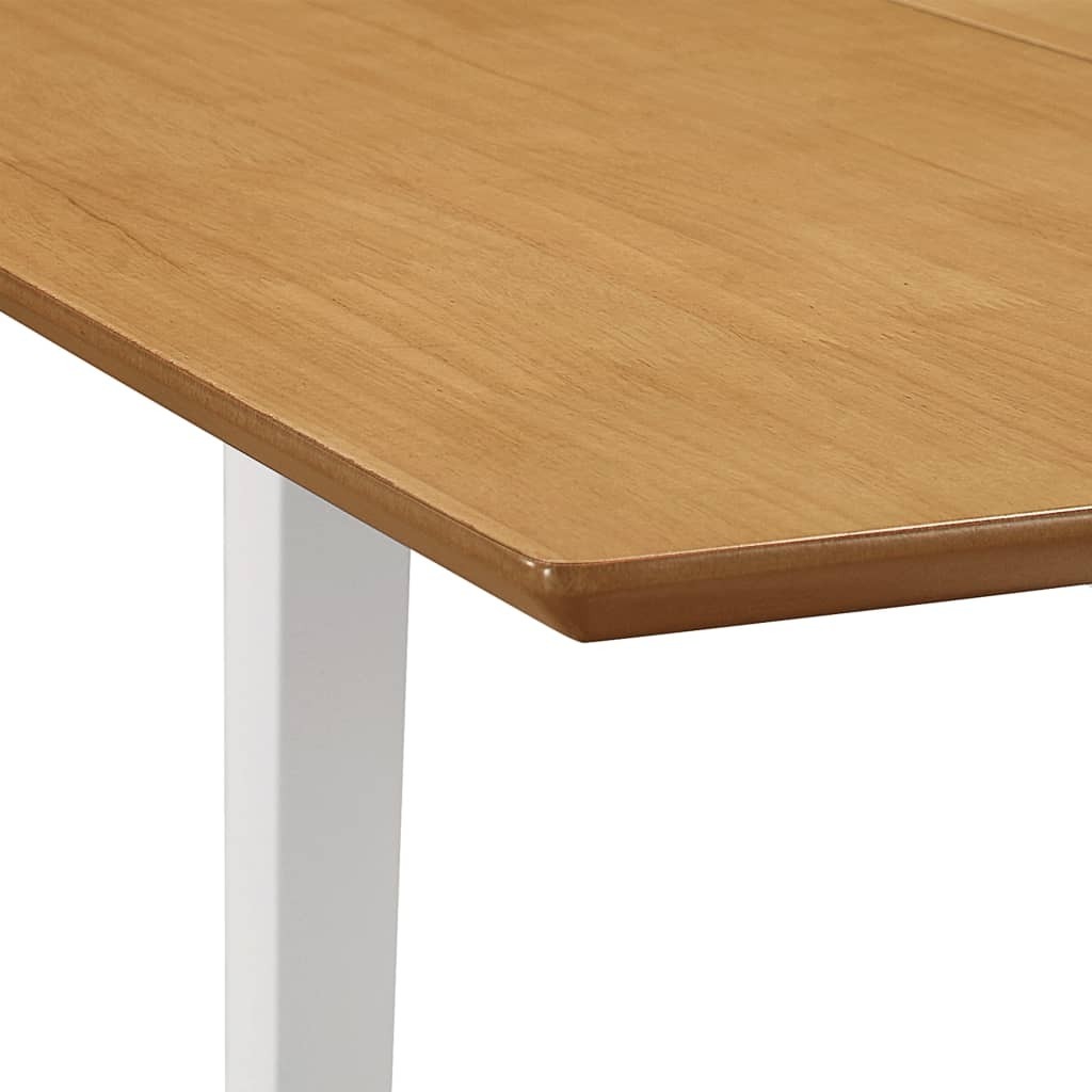 Extendable Dining Table – White and Brown