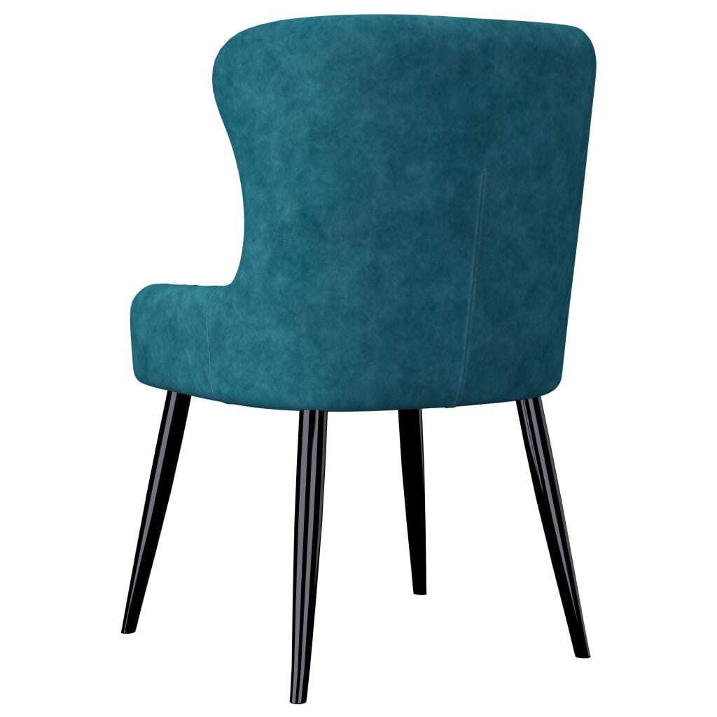 Dining Chairs Velvet – Blue, 4