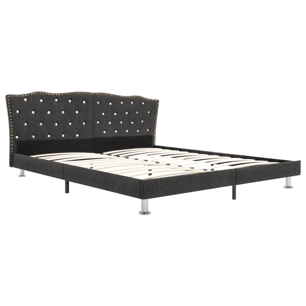 Altamonte Bed Frame Fabric King Size Single – Dark Grey, DOUBLE