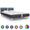 Newton Bed Frame with LED Faux Leather – QUEEN