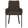 Dining Chairs Fabric – Brown, 2