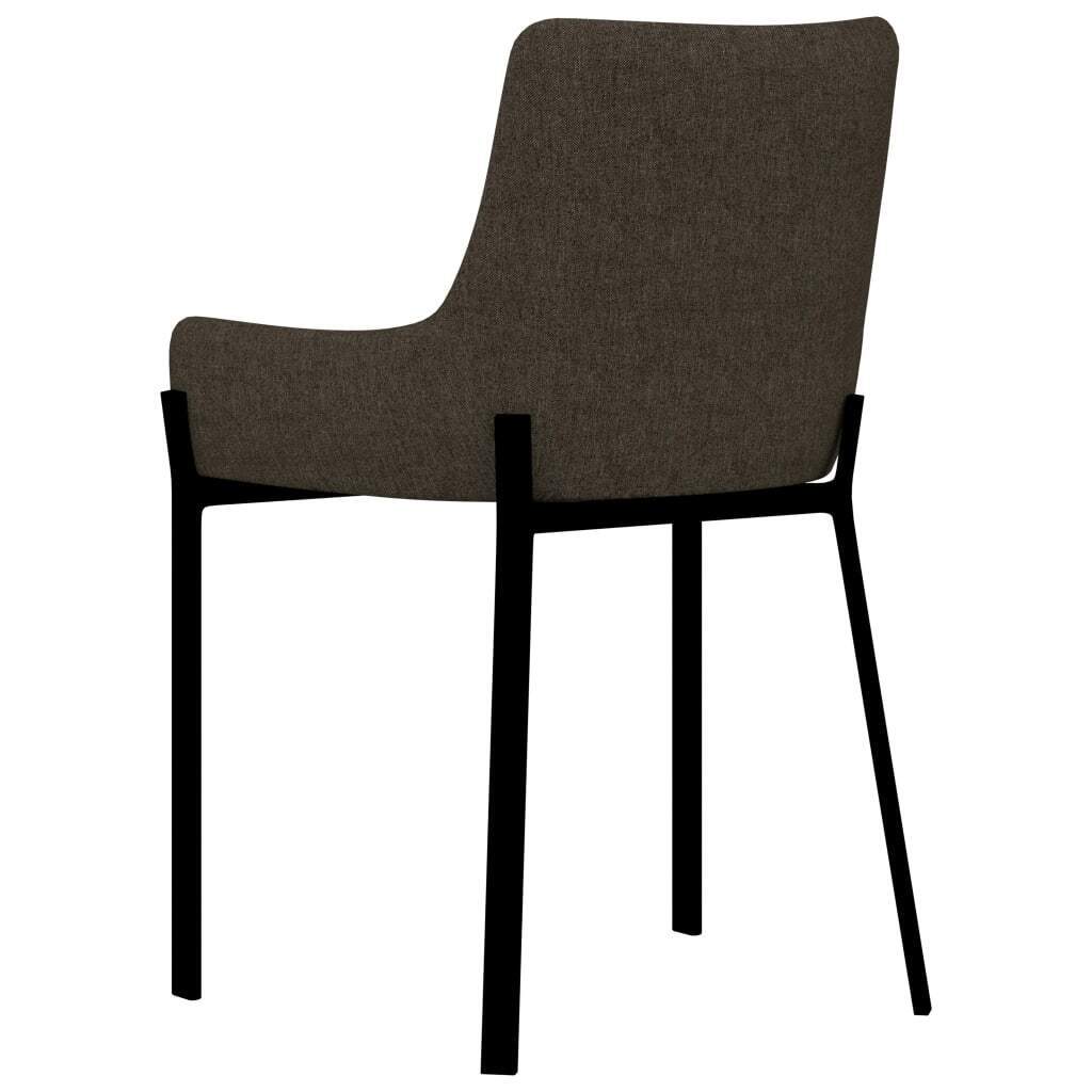 Dining Chairs Fabric – Brown, 2