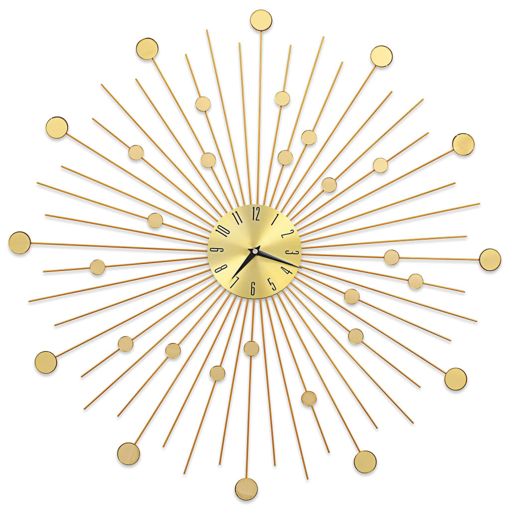 Wall Clock Metal – 70 cm, Gold