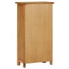 Bookcase Solid Oak Wood – 45×22.5×82 cm