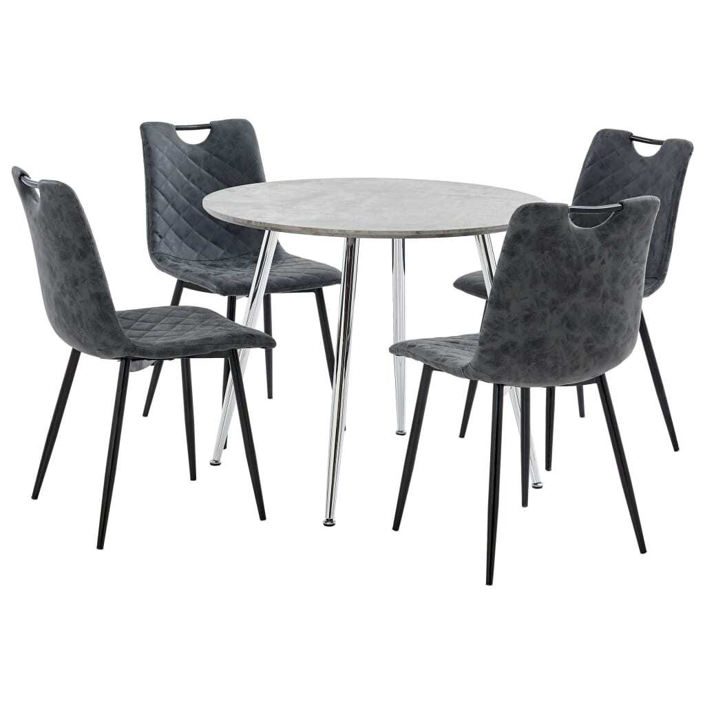 Dining Set Faux Leather