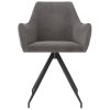 Dining Chairs Velvet – Dark Grey, 4