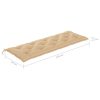 Garden Bench with Cushion Solid Acacia Wood – 157 cm, Beige