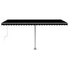 Freestanding Manual Retractable Awning – 500×300 cm, Anthracite