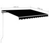 Freestanding Manual Retractable Awning – 350×250 cm, Anthracite