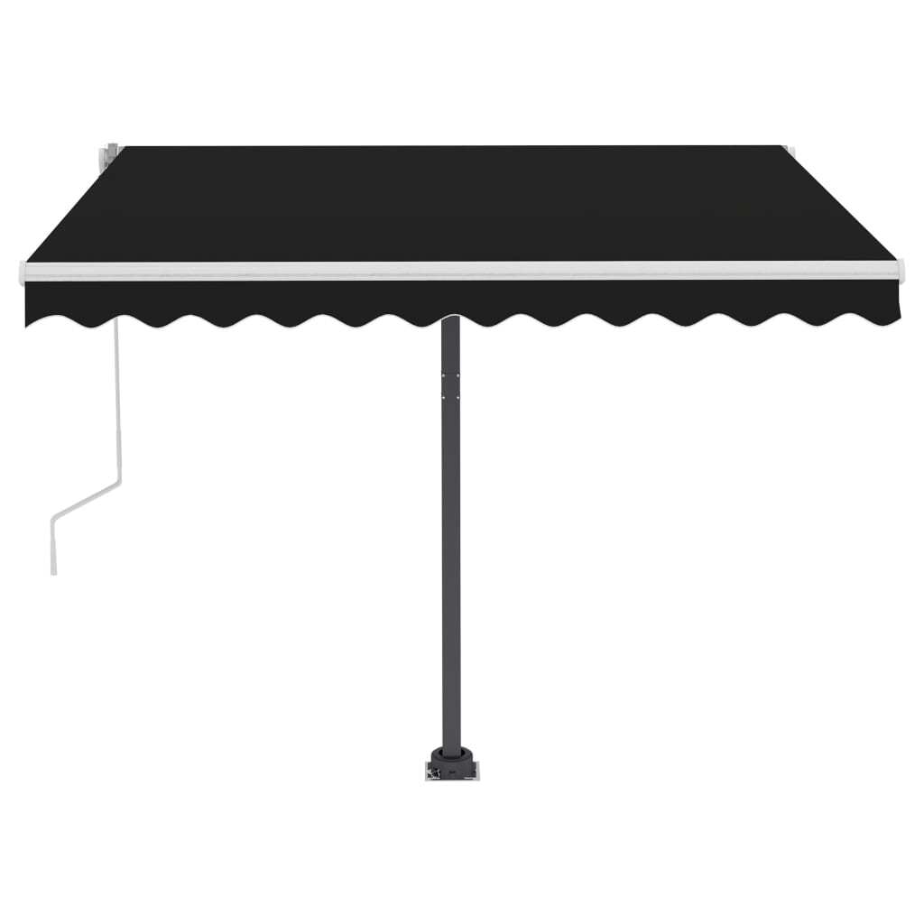 Freestanding Manual Retractable Awning – 350×250 cm, Anthracite