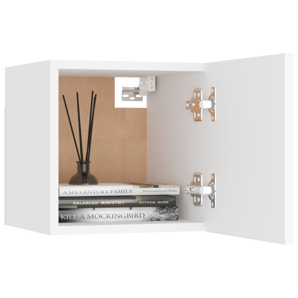 Adams 8 Piece TV Cabinet Set Engineered Wood – 60x30x30 cm (4 pcs), White