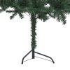 Corner Artificial Christmas Tree with LEDs PVC – 120×45 cm, Green