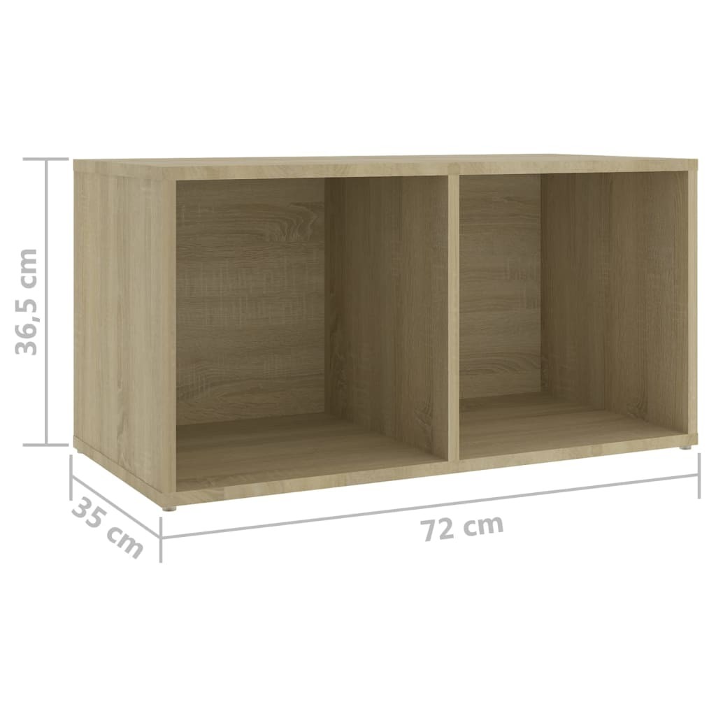 Clayton 3 Piece TV Cabinet Set Engineered Wood – Sonoma oak