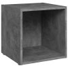 Jervois 3 Piece TV Cabinet Set Engineered Wood – Concrete Grey
