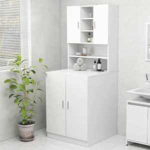 Washing Machine Cabinet – White