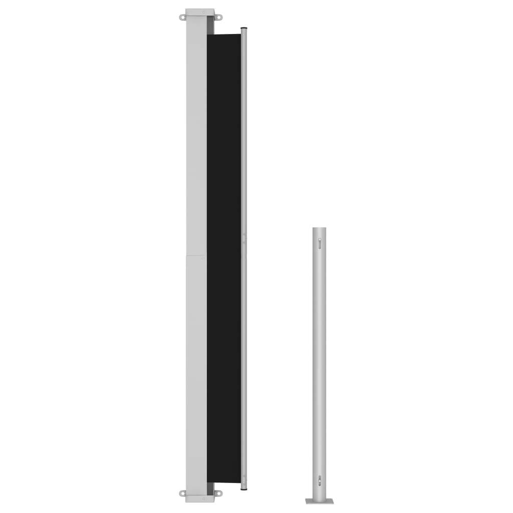 Patio Retractable Side Awning – 180×300 cm, Black