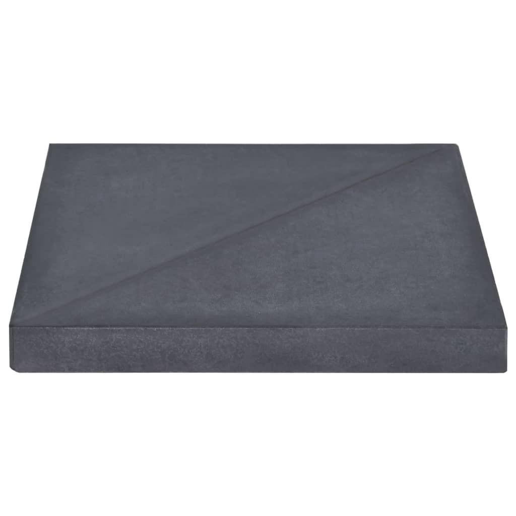 Umbrella Weight Plate Black Granite Square 15 kg