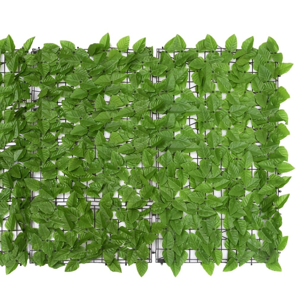 Balcony Screen with Leaves – 400×100 cm, Green