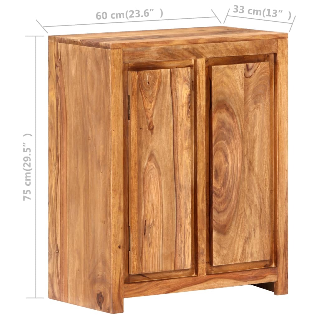 Sideboard 60x33x75 cm Solid Sheesham Wood