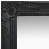 Wall Mirror Baroque Style – 50×80 cm, Black