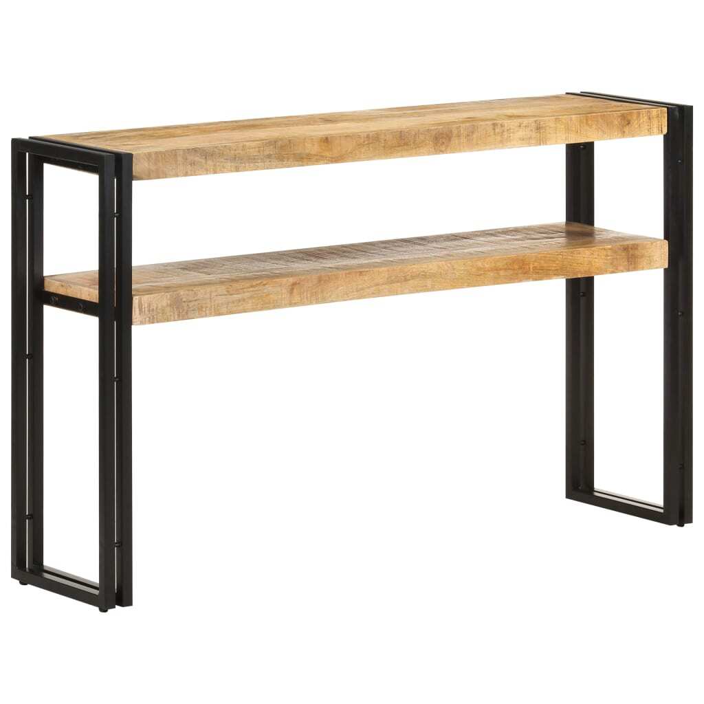 Console Table – 120x30x75 cm, Rough Mango Wood