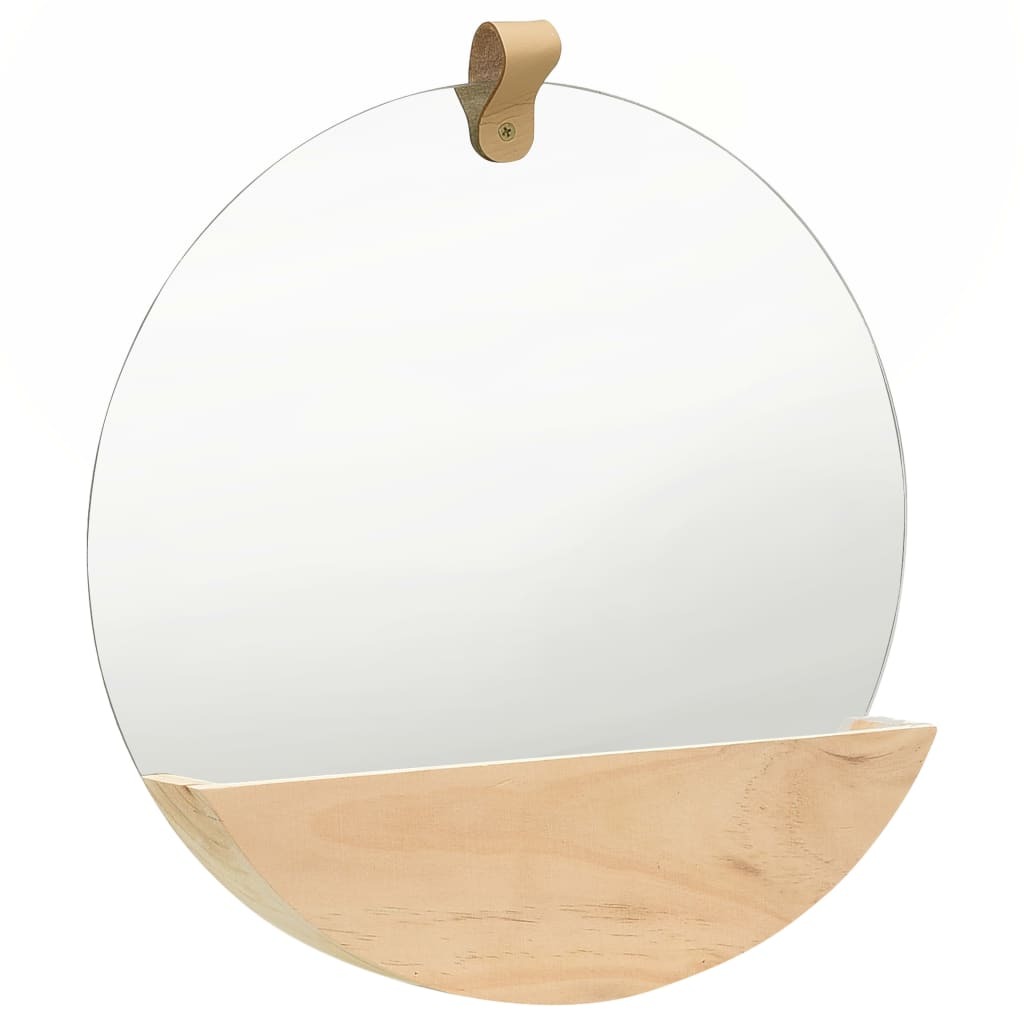 Wall Mirror Solid Pinewood – 35 cm
