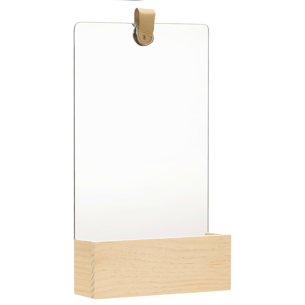 Wall Mirror Solid Pinewood – 23×39.5 cm