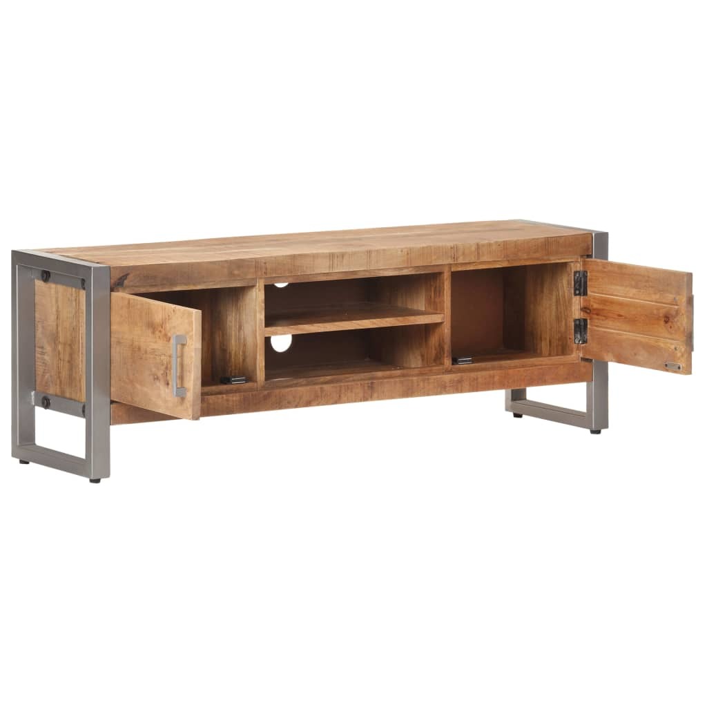 Merty TV Cabinet 120x30x40 cm Rough Mango Wood