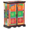 Hand Painted Sideboard 60x30x75 cm Solid Mango Wood