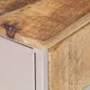 Denison Bedside Cabinet 40x30x50 cm Rough Mango Wood