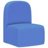 2-in-1 Children Sofa Faux Leather – Blue