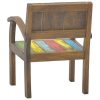 Armchair Multicolour Solid Reclaimed Wood