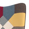 Relaxing Chair Patchwork Fabric – Grey and Black