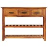 Sideboard with 3 Drawers 110x30x80 cm Solid Wood Acacia