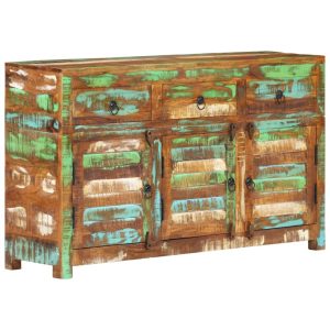 Sideboard 110x30x65 cm Solid Wood Reclaimed