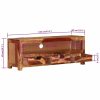 Uttoxeter TV Cabinet 110x30x40 cm Solid Wood Acacia