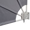 Collapsible Balcony Side Awning – 160×240 cm, Grey