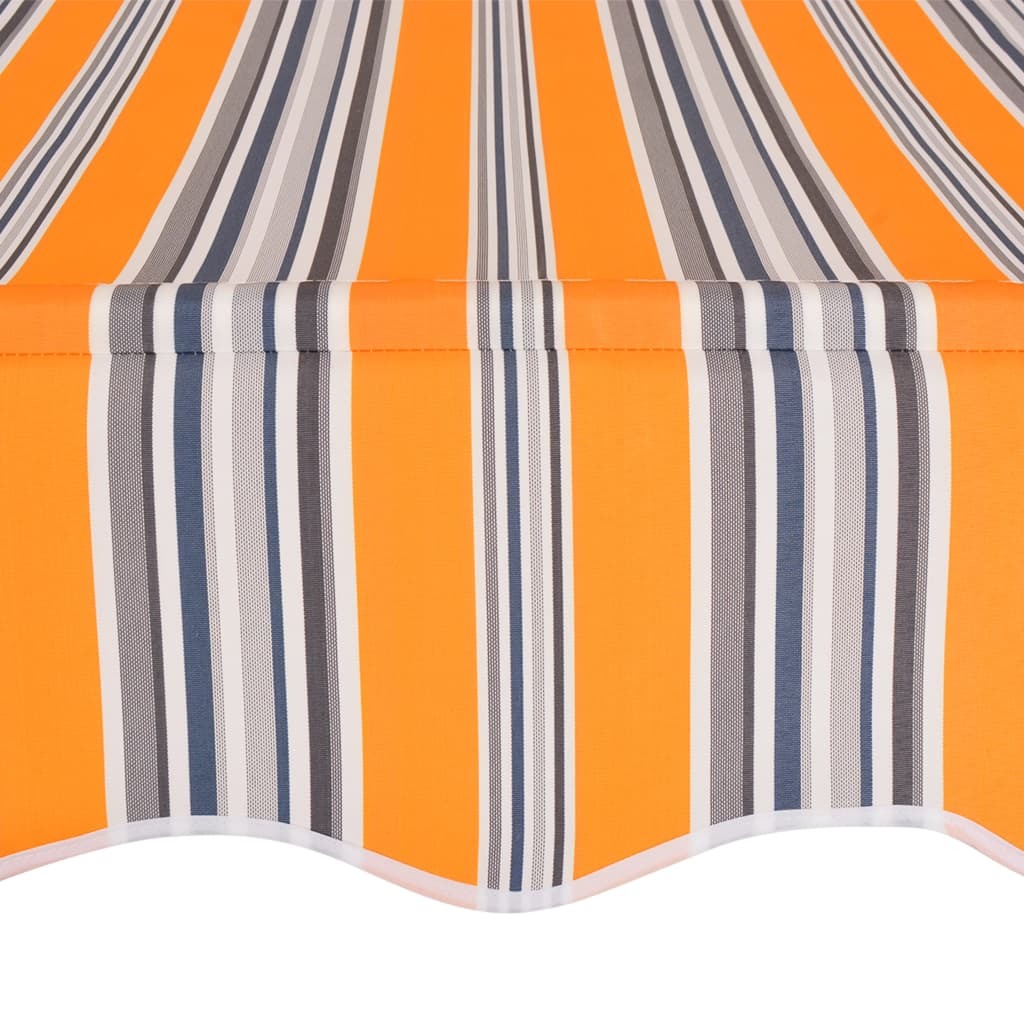Manual Retractable Awning Stripes – Yellow and Blue, 250 cm