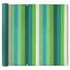 Balcony Screen Oxford Fabric – 90×600 cm, Stripe Green