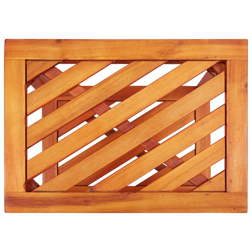 Wellington Side Table Solid Acacia Wood 45x33x45 cm