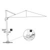 Cantilever Umbrella with Aluminium Pole – 300×300 cm, Taupe