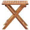 Folding Garden Coffee Table 40x40x40 cm Solid Acacia Wood