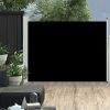 Patio Terrace Side awning – 140×500 cm, Black