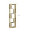 Book Cabinet/Room Divider 45x24x159 cm Engineered Wood – Sonoma oak