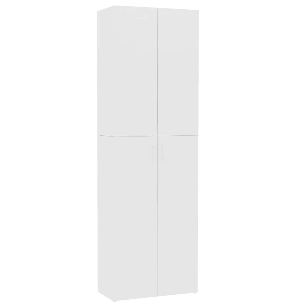Office Cabinet 60x32x190 cm Engineered Wood – White