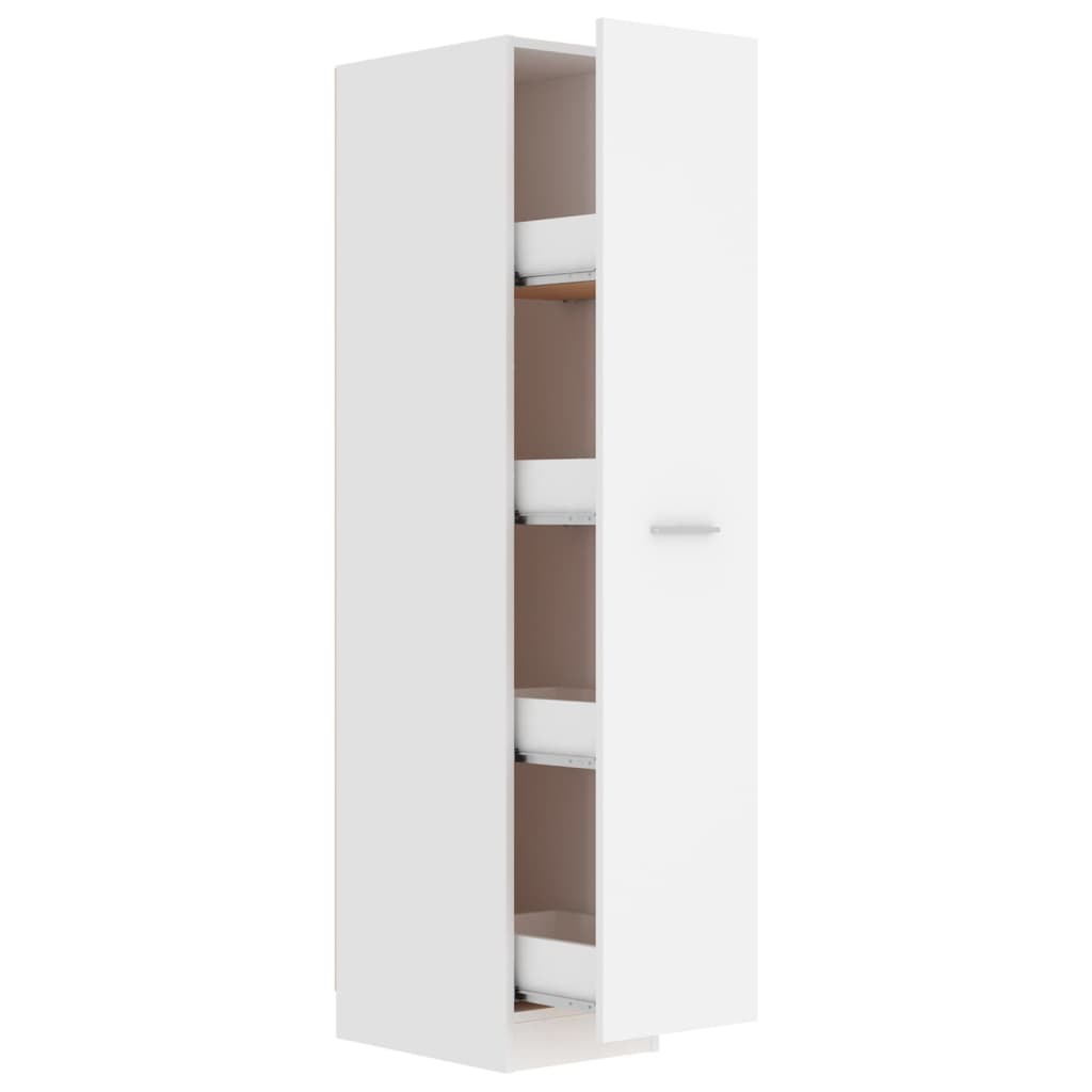 Apothecary Cabinet 30×42.5×150 cm Engineered Wood – White