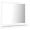 Bathroom Mirror Engineered Wood – 40 cm, White