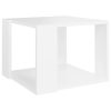 Coffee Table 40x40x30 cm Engineered Wood – White